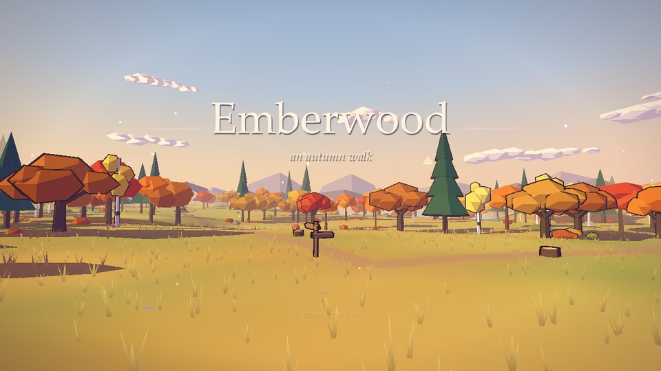 Emberwood: an autumn forest at golden hour